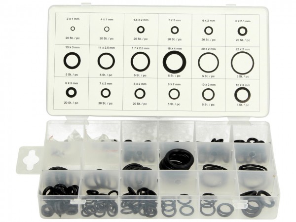 Econ O-Ring Sortiment, 3-22 mm