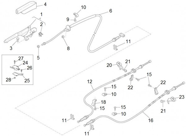 Radaufhängung Feststellbremse - Porter Porter Electric ccm 2009- ZAPS9E