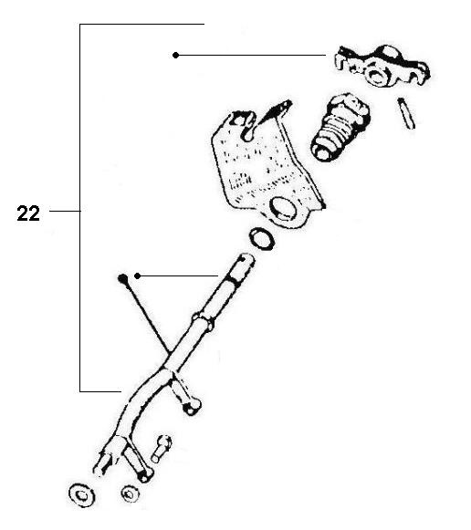 Motor Schaltraste - Ape 125ccm 2T AC 1970-1974 TM1T