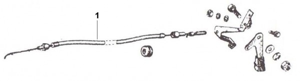 Bowdenzüge Starterzug - Vespa Car 125ccm 2T AC 1970- MPF1T