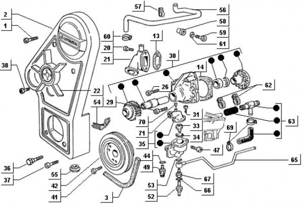 Motor Wasserpumpe - Porter Porter Diesel 1400ccm 4T LC 1998-2004 ZAPS85000004