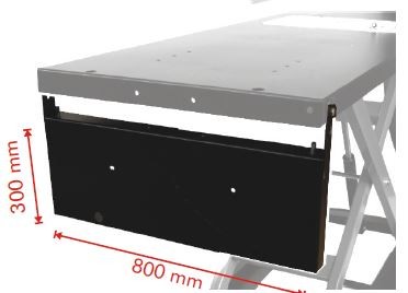 Econ vordere Verlängerung für Hebebühne EH600, schwarz