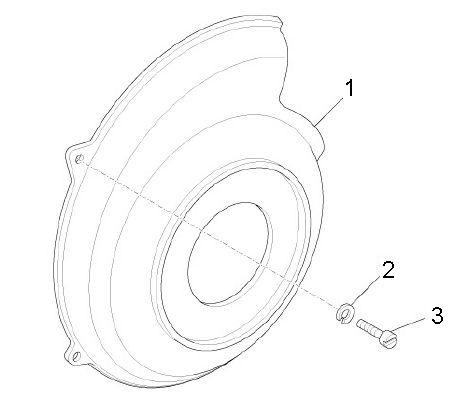 Motor Schwungradabdeckung - Ape Mix 50ccm 2T AC 2013- ZAPC80000