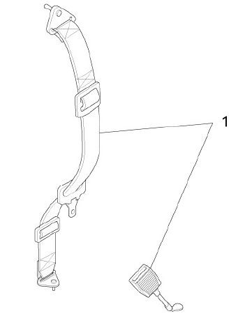 Fahrgestell Sicherheitsgurte - Ape Mix 50ccm 2T AC 2013- ZAPC80000