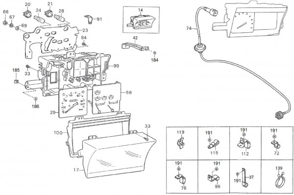 Lenker Cockpitinstrumente - Porter Porter 1000ccm 4T LC 1992-1998 ZAPS85