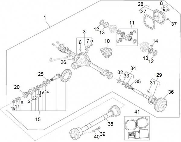 Motor Hinterachsantrieb - Porter Porter Electric ccm 2009- ZAPS9E
