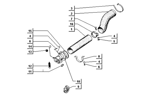 Motor Luftansaugung II - Ape TM 218ccm 2T AC 1984- ATM2 00001001