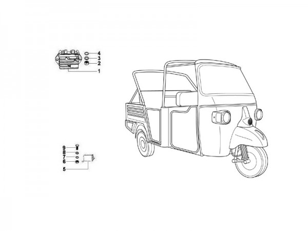 Elektrische Anlage Regler - Calessino 422ccm 4T LC 2007-2008 ZAPT2D4MC