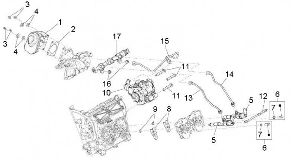 Motor Drosselkörper - Porter D120 Diesel 1300ccm 4T LC 2011- ZAPS90TK