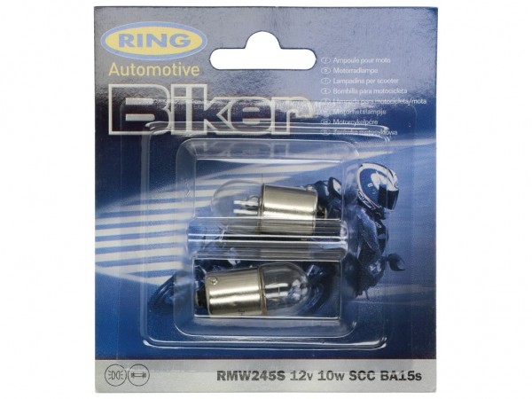 Ring Leuchtmittel, Glühlampe, 12 V, 10 W, BA15s