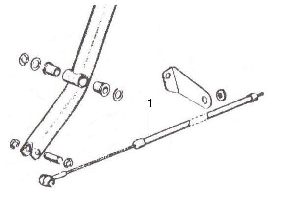 Bowdenzüge Starterhebel - Ape 50ccm 2T AC 1969-1971 TL1T
