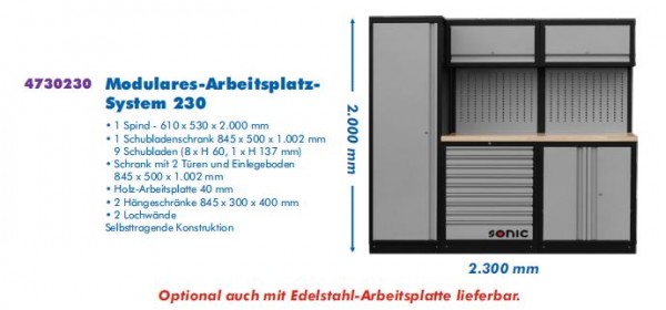 Econ Modulares-Arbeitsplatz System 230