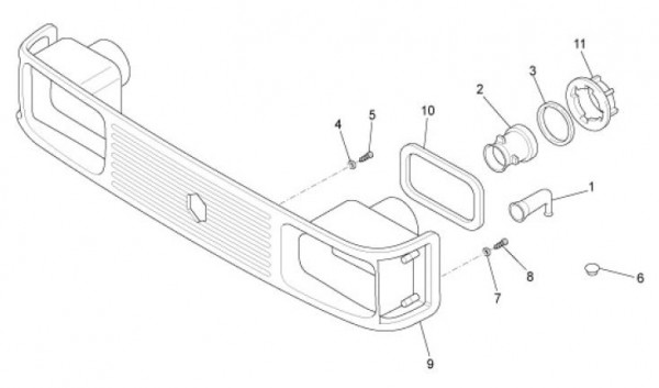 Fahrgestell Verkleidungen vorn - Ape TM 703 mit Lenker 220ccm 2T AC 2008-2016 ZAPT10000