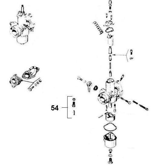 Motor Vergaser - Ape TM 220ccm 2T AC 1984- ATM3T
