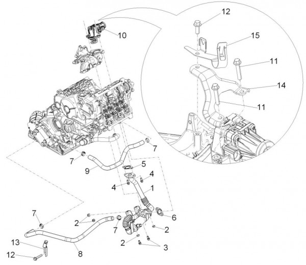 Motor EGR Ventil - Porter D120 Diesel 1300ccm 4T LC 2013- ZAPS90TK