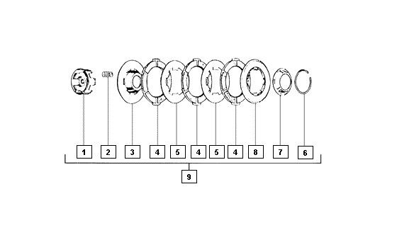 Motor Kupplung - Ape Mix 50ccm 2T AC 1998-2008 ZAPC80000