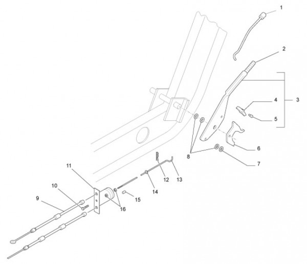 Bowdenzüge Handbremse - Ape Mix 50ccm 2T AC 2017- ZAPC80000