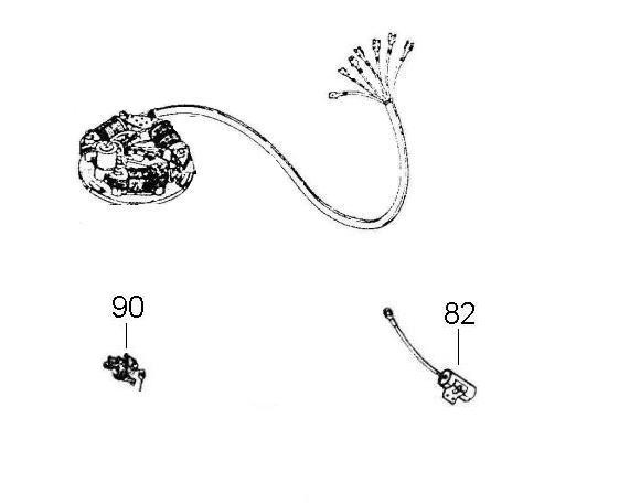 Motor Zündung - Vespa Commercial 125ccm 2T AC 1965-1967 AE1T