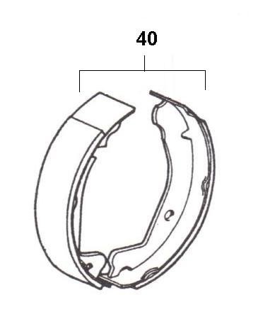 Radaufhängung Bremsbacken hinten - Ape Poker 422ccm 4T AC 1990-1993 M4R1T