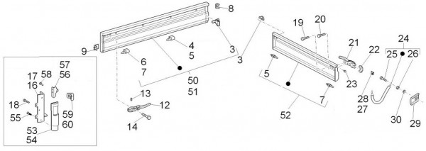 Fahrgestell Bordwände Big Deck - Porter D120 Diesel 1300ccm 4T LC 2014- ZAPS90CK
