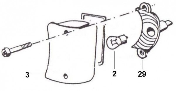 Elektrische Anlage Blinker - Ape Poker 422ccm 4T AC 1993- M4R4T