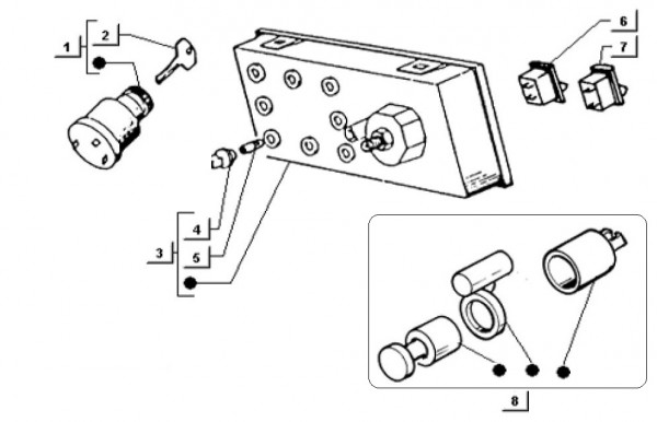 Fahrgestell Tachometer - Ape TM 218ccm 2T AC 1999-2004 ZAPT1000000001001