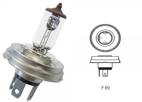 Philips Leuchtmittel, Glühlampe, Halogen, 12 V, 45/40 W, P45t-41