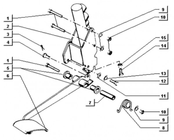 Bowdenzüge Fußbremspedal - Ape TM 703 Diesel mit Lenker 422ccm 4T AC 1997-2004 ZAPT10000