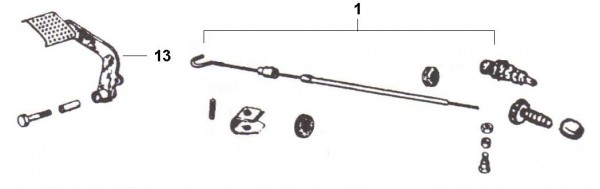 Bowdenzüge Kupplungszug - Ape 220ccm 2T AC 1978- MPV2T
