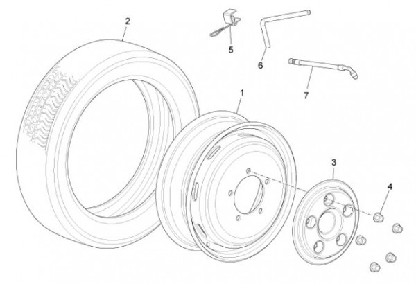 Radaufhängung Räder - Porter Maxxi D120 Diesel 1200ccm 4T LC 2013- ZAPS90AK
