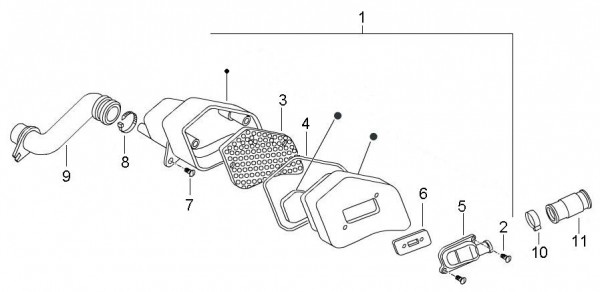 Motor Sekundärluftsystem - Ape Mix 50ccm 2T AC 2009- ZAPC80000
