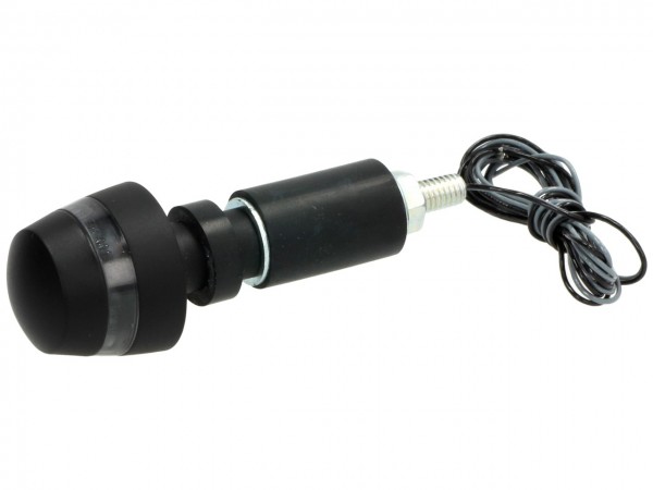 Kellermann LED Blinker, Lenkerendblinker, getönt, BL 2000, Stahl, 12 V, schwarz, seidenmatt, E-geprü