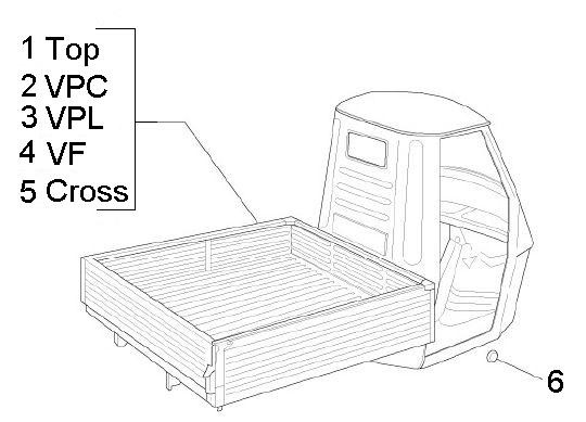 Fahrgestell Fahrgestell - Ape Mix 50ccm 2T AC 2013- ZAPC80000