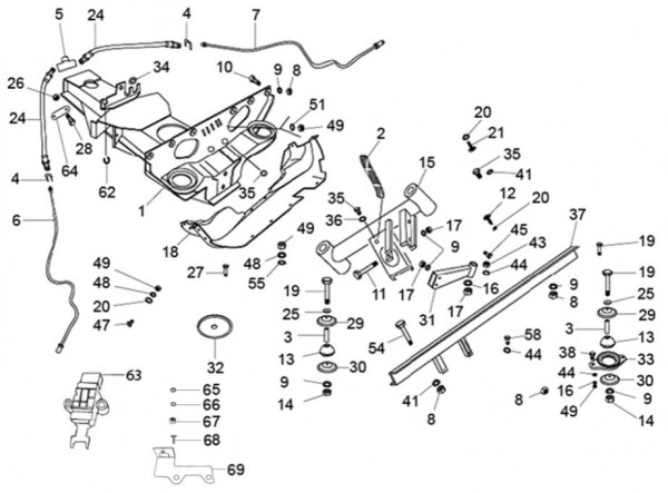 Fahrgestell Motorhalterungen - Classic 400 422ccm 4T 2V AC 2014- MBX000T58RC001005