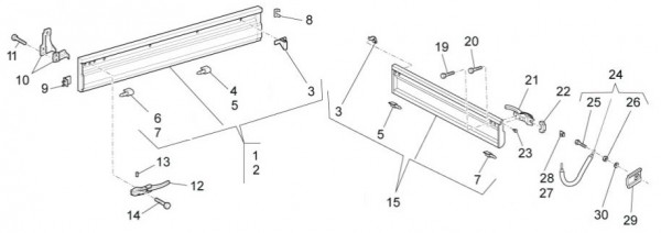 Fahrgestell Bordwände - Porter Multitech 1300ccm 4T LC 2011- ZAPS90PJ