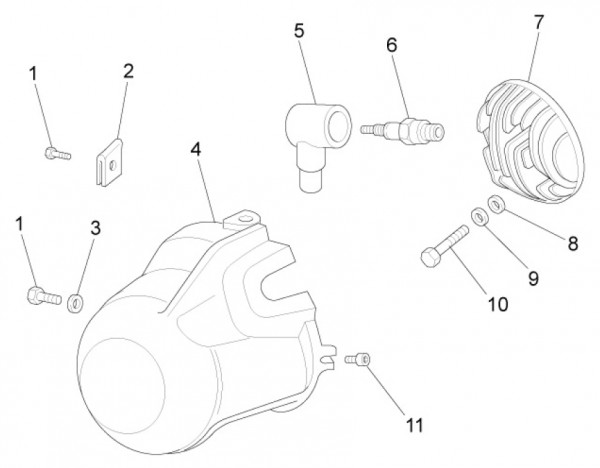 Motor Zylinderkopf - Ape Mix 50ccm 2T AC 2017- ZAPC80000