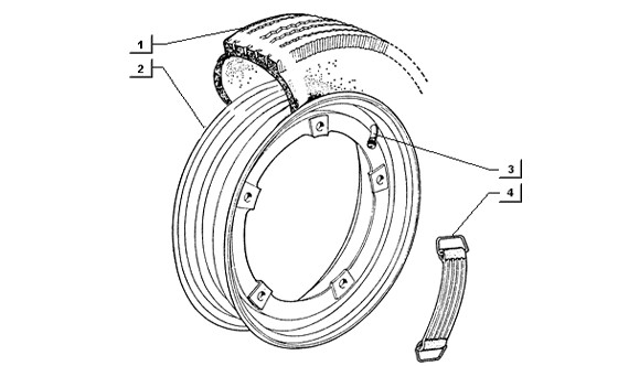 Radaufhängung Räder (Lenker) - Ape TM 422ccm 4T AC 1997-2004 ZAPT1000000001001
