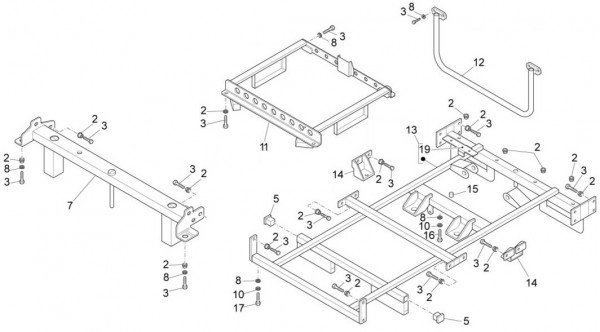 Fahrgestell Rahmen - Porter Porter Electric ccm 2011- ZAPS9E