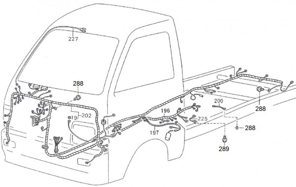 Elektrische Anlage Kabelbaum Pick up - Porter Porter 1000ccm 4T LC 1998-2009 ZAPS85