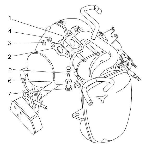 Motor Auspuff - Ape Mix 50ccm 2T AC 2009- ZAPC80000