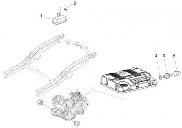 Elektrische Anlage Steuerelektronik - Porter Quargo 700ccm 4T LC 2012- ZAPP10000