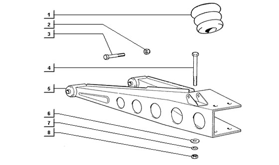 Radaufhängung Hinterradschwinge - Ape TM 422ccm 4T AC 1997-2004 ZAPT1000000001001