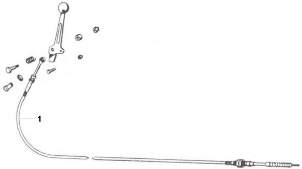 Bowdenzüge Schaltzug - Ape 220ccm 2T AC 1978-1983 MPM2T