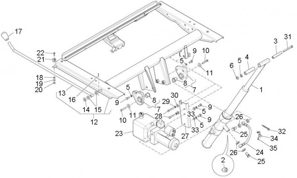 Fahrgestell Kippsystem - Porter D120 Diesel 1300ccm 4T LC 2011- ZAPS90CK