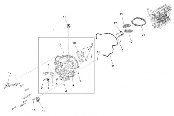 Motor Ventilsteuerung - Porter Maxxi D120 Diesel 1200ccm 4T LC 2013- ZAPS90DK