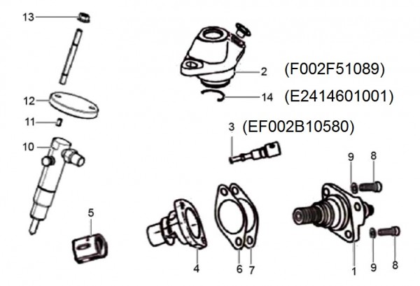 Motor Drosselklappengehäuse - Classic 400 422ccm 4T 2V AC 2016- MBX000T58RC001005