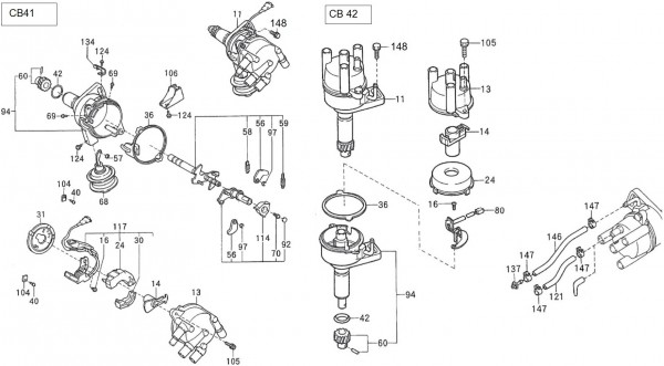 Elektrische Anlage Zündverteiler - Porter Porter 1000ccm 4T LC 1992-1998 ZAPS85