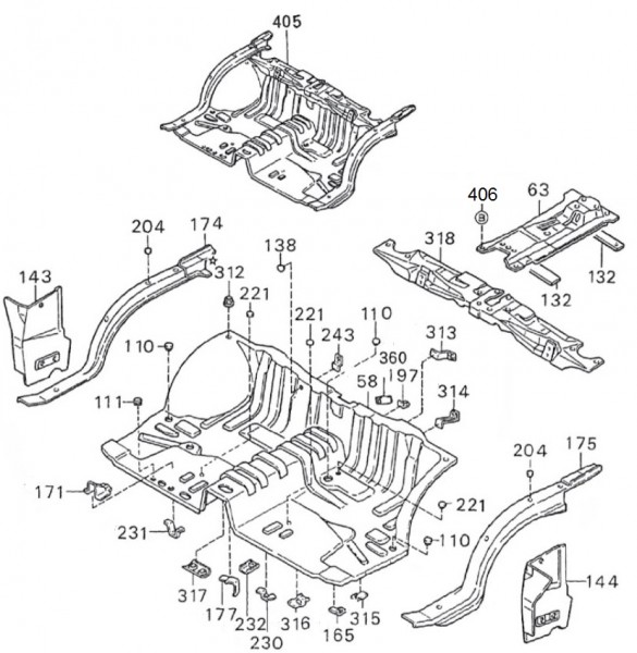 Fahrgestell Rahmen - Porter Porter 1000ccm 4T LC 1992-1998 ZAPS85