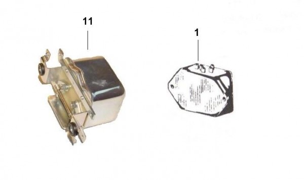 Elektrische Anlage Starterrelais - Vespa Car 125ccm 2T AC 1970- MPF1T