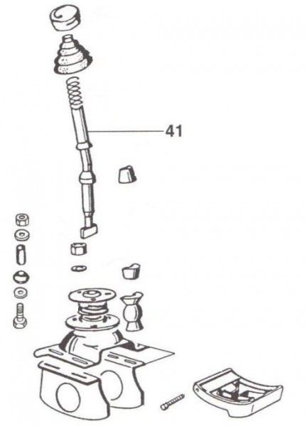 Bowdenzüge Schalthebel - Ape Poker 422ccm 4T AC 1990-1993 M4R1T
